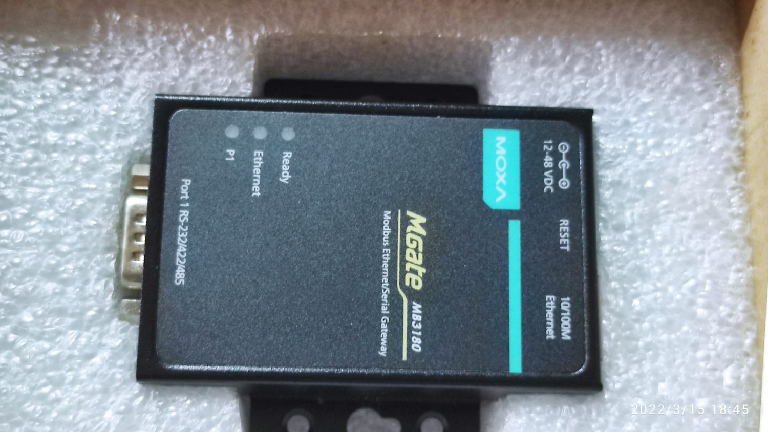 Moxa MGate MB3180: 1 Port Modbus TCP to Serial Communication Gateway RS-232/422/485 |Brand New|