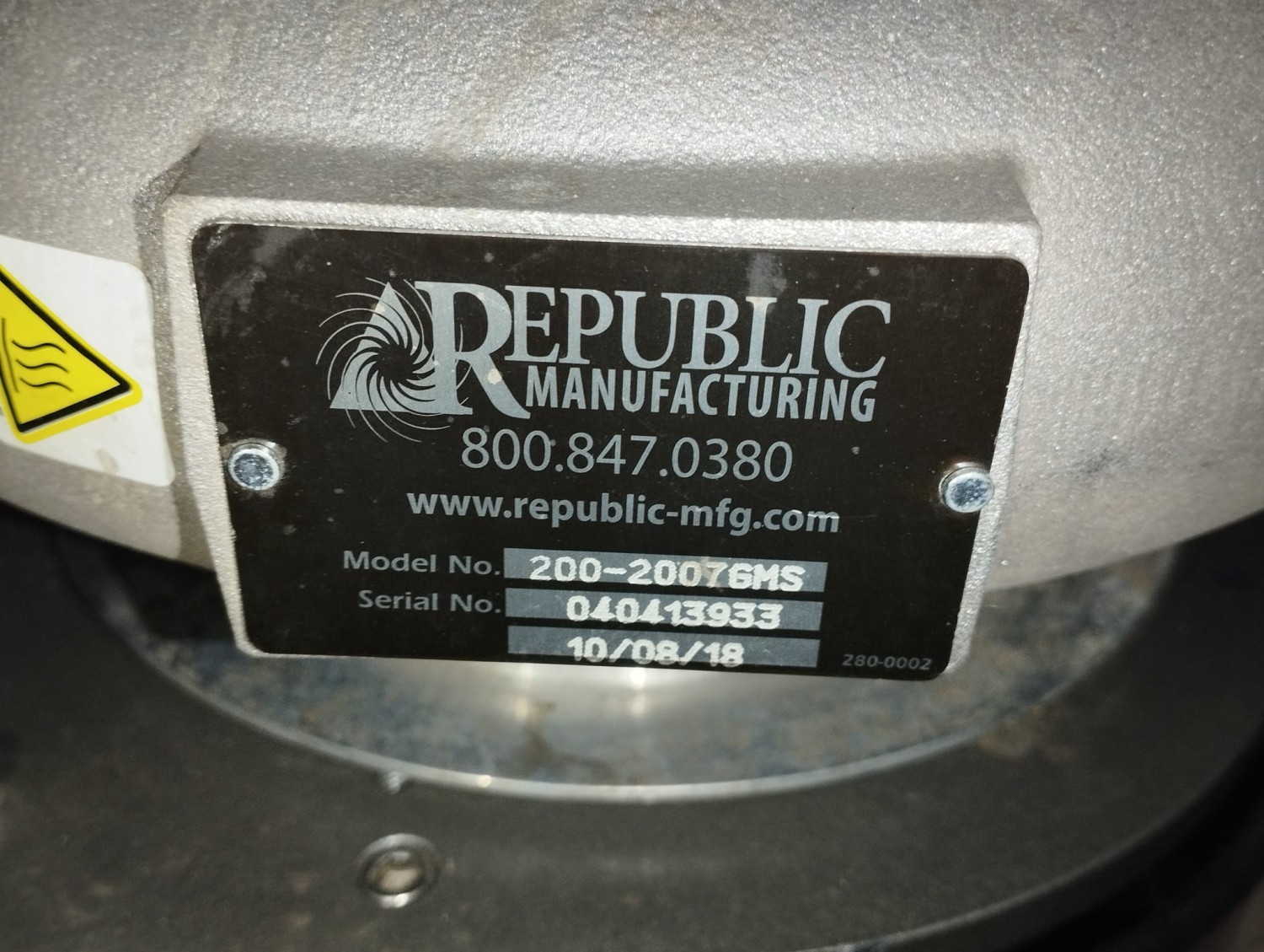 Gerber Republic blower System 200-2007GSM | Brand New |